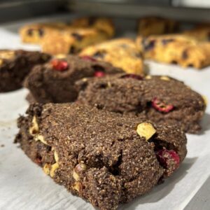 Chocolate Orange Cranberry Hazelnut, 8 scones